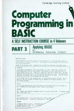 Computer Programming In Basic Part 3 Book Cover Art