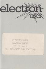 Electron User 3.01 Cassette Cover Art