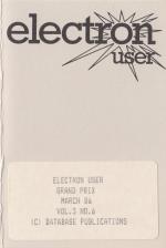 Electron User 3.06 Cassette Cover Art
