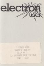 Electron User 4.03 Cassette Cover Art