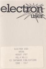 Electron User 4.11 Cassette Cover Art