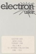 Electron User 5.04 Cassette Cover Art