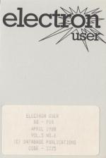 Electron User 5.07 Cassette Cover Art