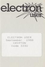 Electron User 5.12 Cassette Cover Art