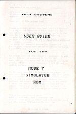 Mode 7 Simulator ROM Chip Cover Art