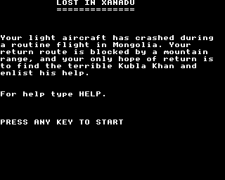 Lost In Xanadu Screenshot 0