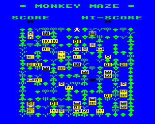 JUNGLE MAZE. You guide around a little man, collecting items (which look rather like postcards) and avoiding a gorilla