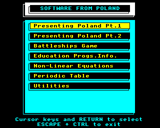 SOFTWARE FROM POLAND - I incorrectly figured it would be a load of text files and digitised pictures!