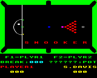 Steve Davis Snooker Screenshot 1