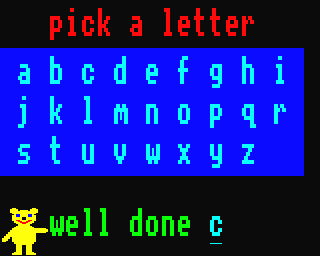 Pick A Letter Screenshot 1