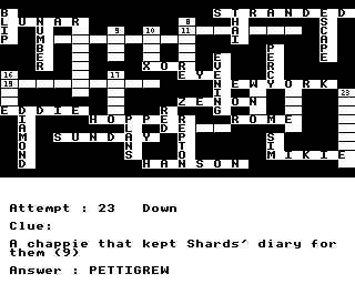Crossword On Bbc/electron Games Screenshot 6