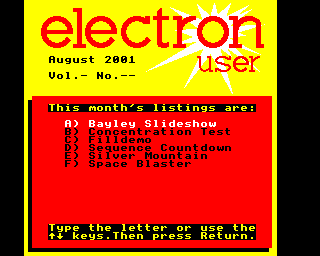 Electron User Menu System Screenshot 0