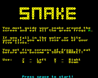 Snake 2: Tadpole Screenshot 0