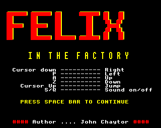 Felix In The Factory Screenshot 1