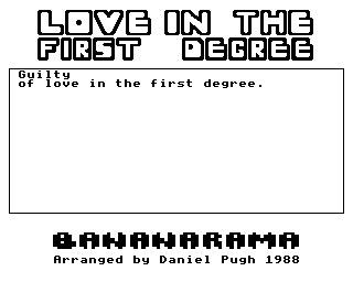 Love In The First Degree Screenshot 1