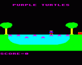 The screen display for Purple Turtles is attractive enough, but the game is too random for much fun!