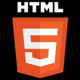 HTML5 Logo. This site is handcoded in HTML5