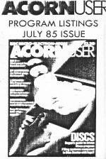 Acorn User #036 (07.1985) Cassette Cover Art