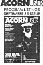 Acorn User #038 (09.1985) Cassette Cover Art