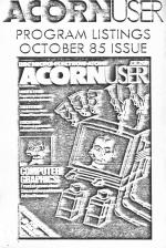 Acorn User #039 (10.1985) Cassette Cover Art