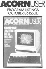 Acorn User #051 (10.1986) Cassette Cover Art