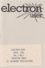 Electron User 3.07 Cassette Cover Art