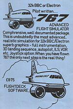 767 Flight Simulator Cassette Cover Art
