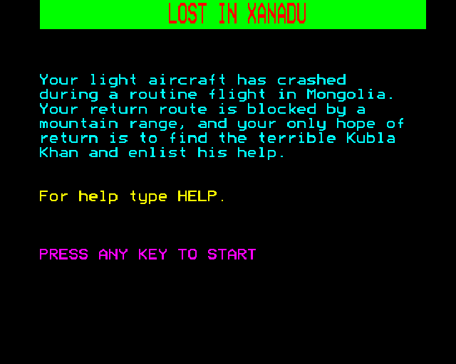 Lost In Xanadu Screenshot 0