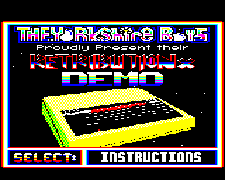 RETRIBUTION X by the erstwhile Yorkshire Boys - its menu is a demo in its own right!