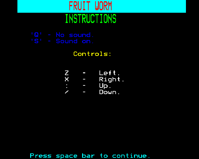 Fruit Worm Screenshot 0