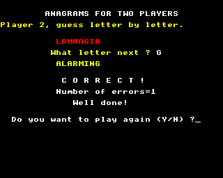 Anagrams Screenshot 3