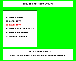 Bbc Pd Menu Creation Utility Screenshot 0