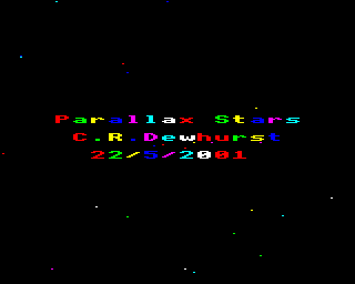 Parallax Stars Demo Screenshot 0