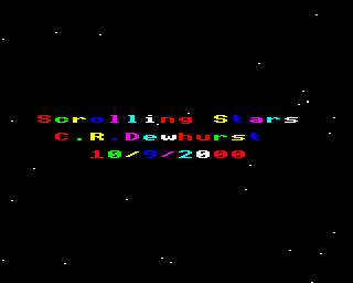 Scrolling Stars Screenshot 0