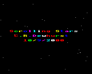 Scrolling Stars Screenshot 1