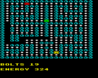 MECHANIC MIKE is a Pacman clone with the powerpills replaced by bolts.