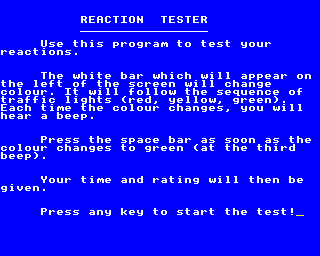 Reaction Tester Screenshot 0