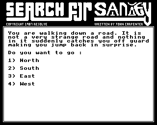 THE SEARCH FOR SANITY, Newly Recoded For The Electron