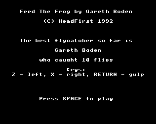 Feed The Frog Screenshot 0