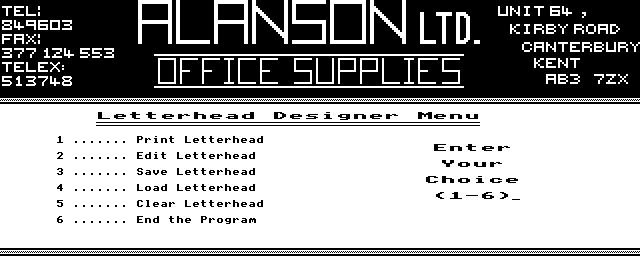 Letterhead Designer Screenshot 3