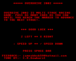 Overdrive 2002 Screenshot 1