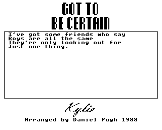 Got To Be Certain Screenshot 1