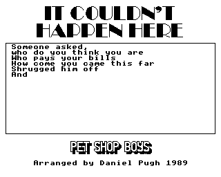 It Couldn't Happen Here Screenshot 1