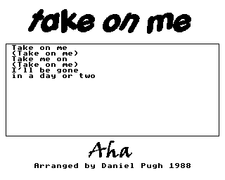Take On Me Screenshot 1