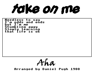 Take On Me Screenshot 2