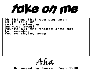 Take On Me Screenshot 3