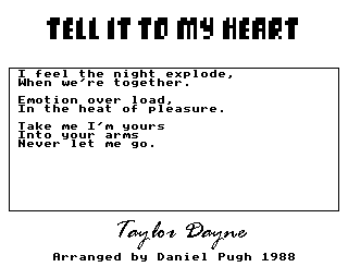 Tell It To My Heart Screenshot 0