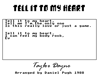 Tell It To My Heart Screenshot 1