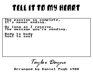 Tell It To My Heart Screenshot 2