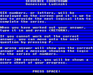 Sequence Countdown Screenshot 0